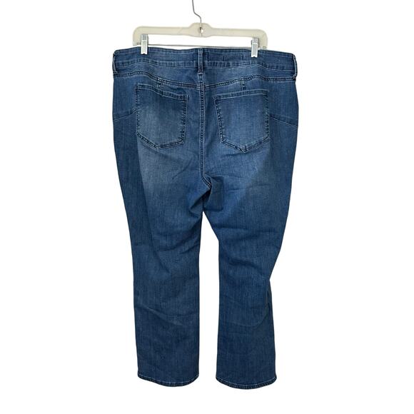 NYDJ Marilyn Straight Jeans Plus Size 18WP Dark Blue Lift Tuck Technology Denim - Picture 3 of 9